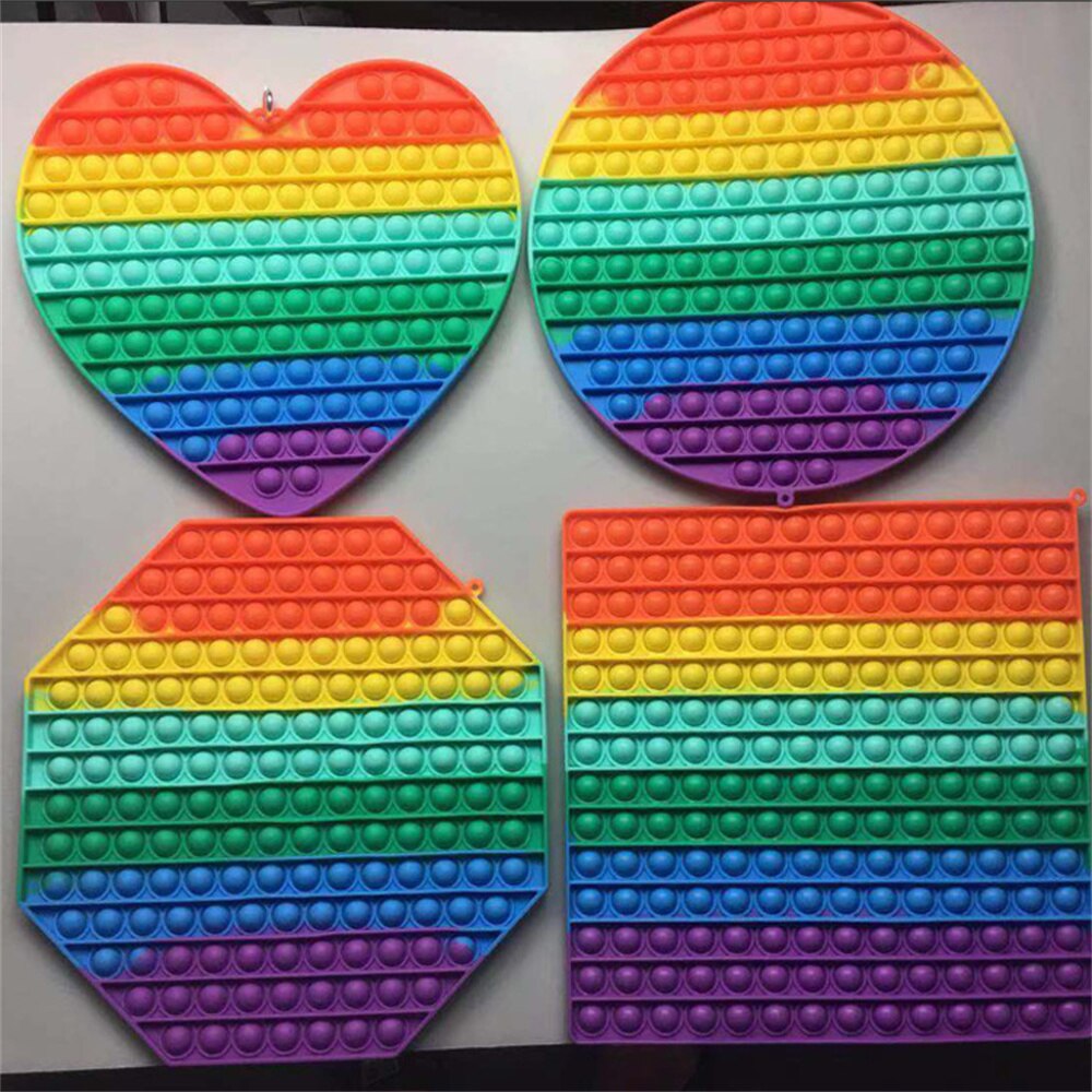 30CM Giant Popper Push Big Size Popping Bubbles Pressure Relieving Oversized Poppet Fidget Toys