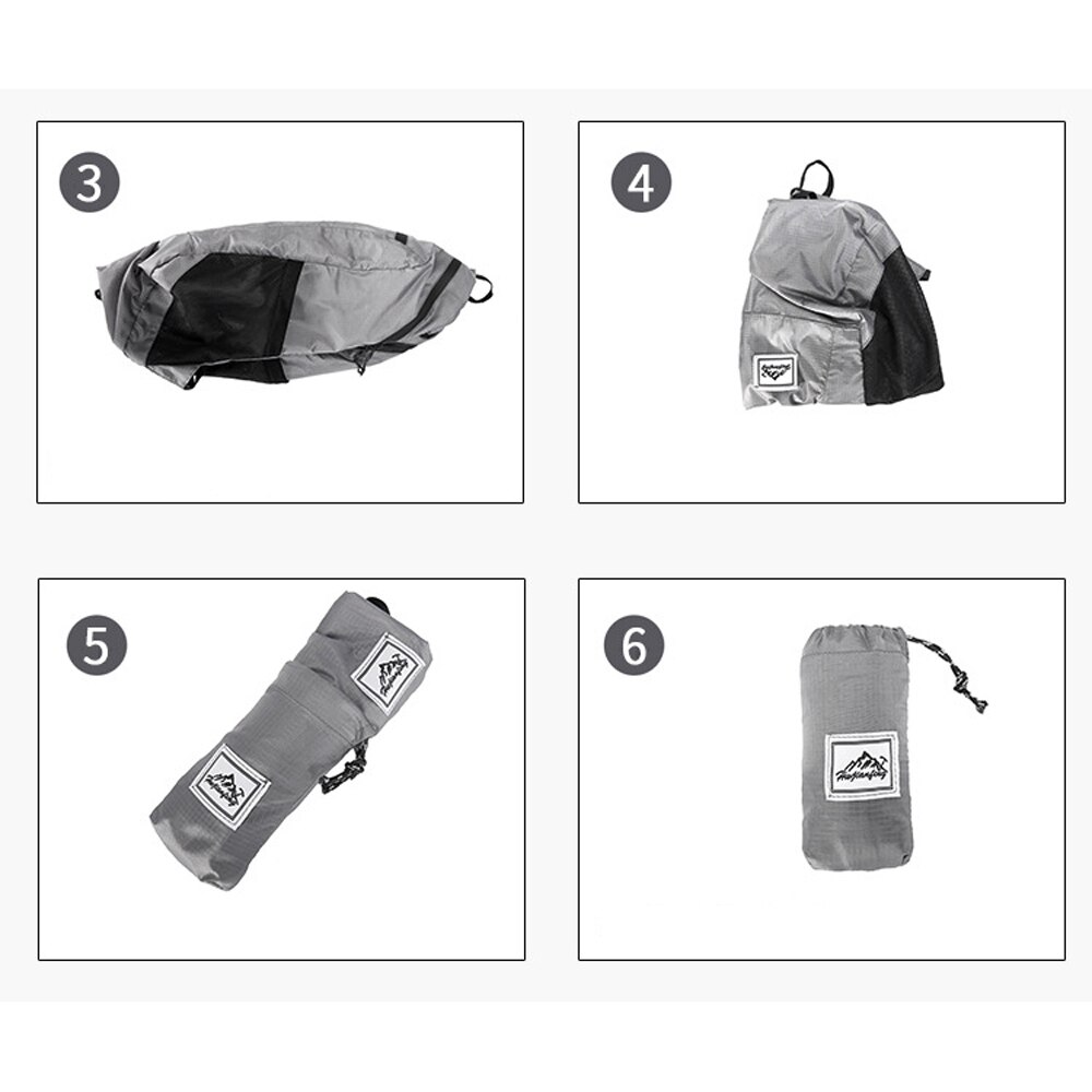 Lichtgewicht Draagbare Opvouwbare Rugzak Waterdichte Rugzak Opvouwbare Tas Ultralight Outdoor Pack Voor Vrouwen Mannen Reizen Wandelen