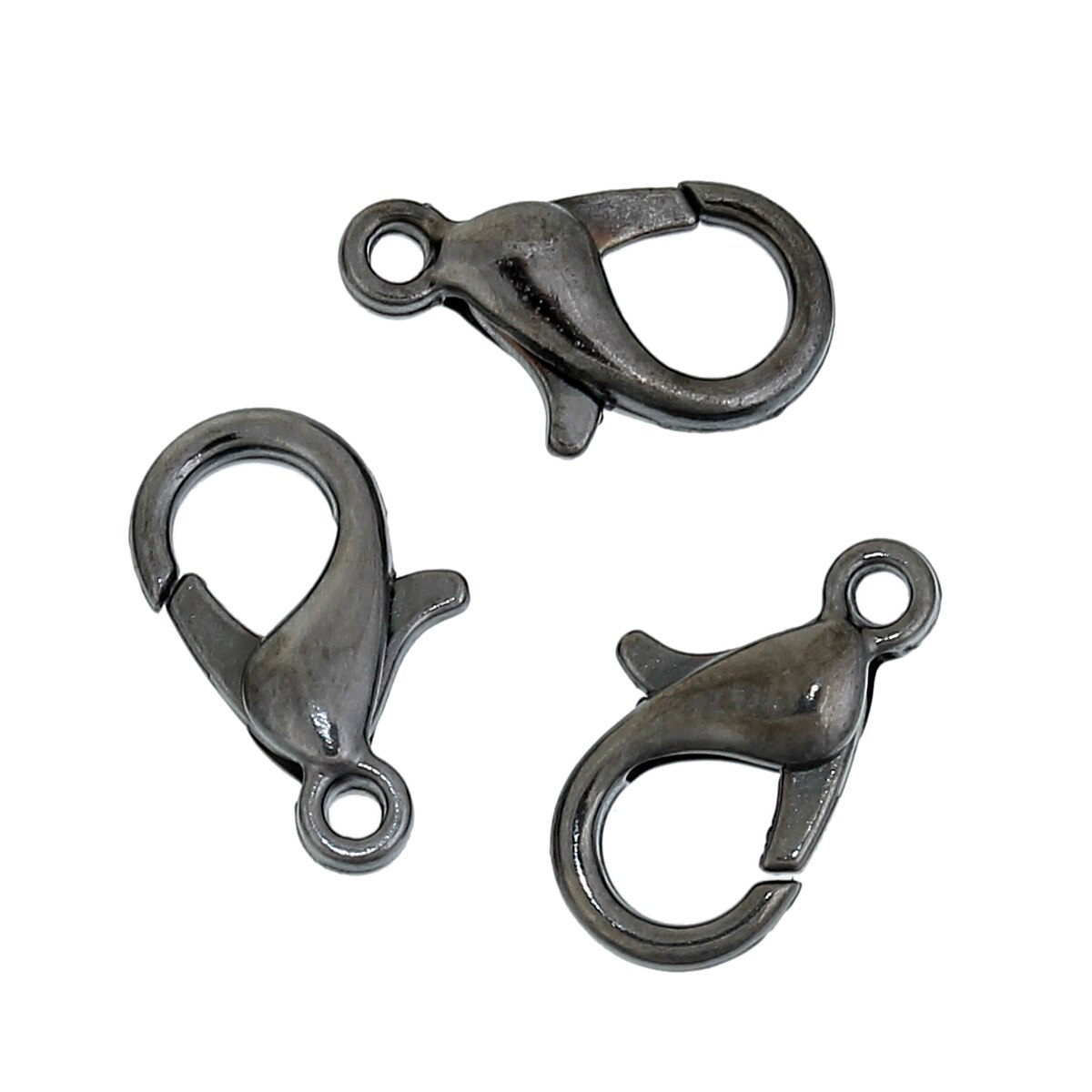 Doreen Box Mooie 100 Stuks Gun-Zwart Kleur Kreeft Parrot Sluitingen Voor Diy Sieraden Maken Bevindingen 12X6mm (B01666)