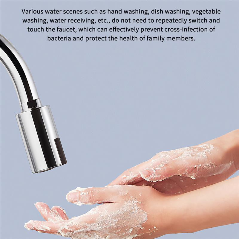 Bathroom Automatic Infrared Sensor Sink Faucet Touchless Basin Water Tap Water Saving Cold And Water Mixer Tap