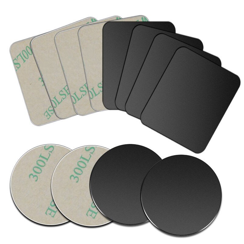 5 uds pegatina placa de Metal disco hoja de hierro para imán soporte para teléfono móvil para soportes magnéticos para teléfono de coche