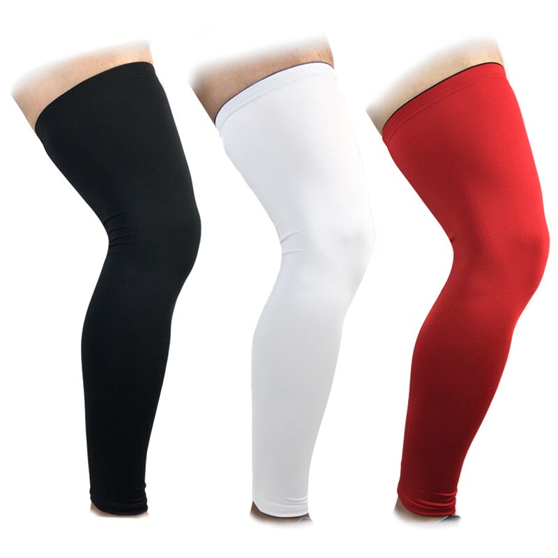 2pcs Basketball Knee Pads Long Leg Sleeve Sport Protector Cycling UV Sun Leg Warmers ED