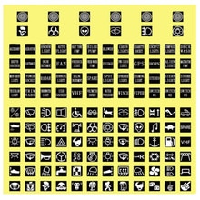 Glow sticker labels rocker decoration switch decal label 132 stk tilbehør