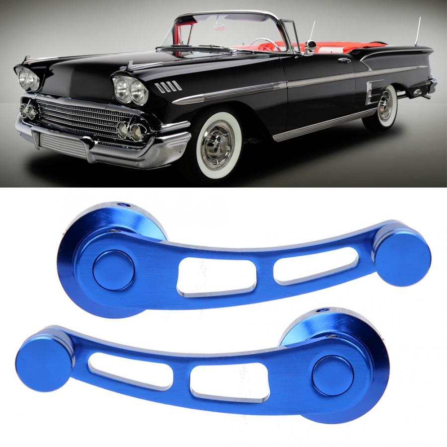 2pcs Alloy Window Handle Riser Winder Crank Fit for Chevrolet Classic for Ford for Chrysler Classic