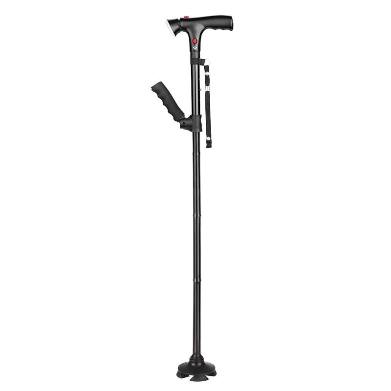 Multifunktions Faltbare Teleskop Klapp Stock ältere Stock LED Fuß Treuen Stöcke Ältere Krücken für Ältere Mütter VäSeeschwalbe