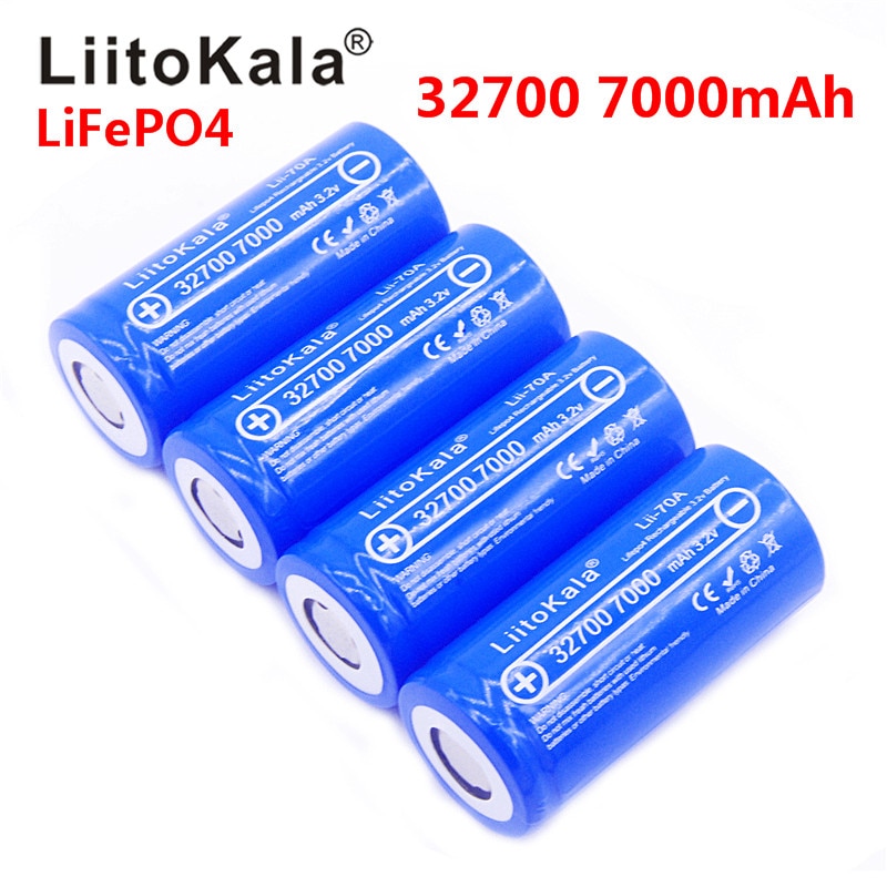 Lii-70A Liitokala 3.2 V 32700 6500 Mah 7000 Mah Batterij LiFePO4 35A 55A High Power Maximale Continue Afvoer batterij