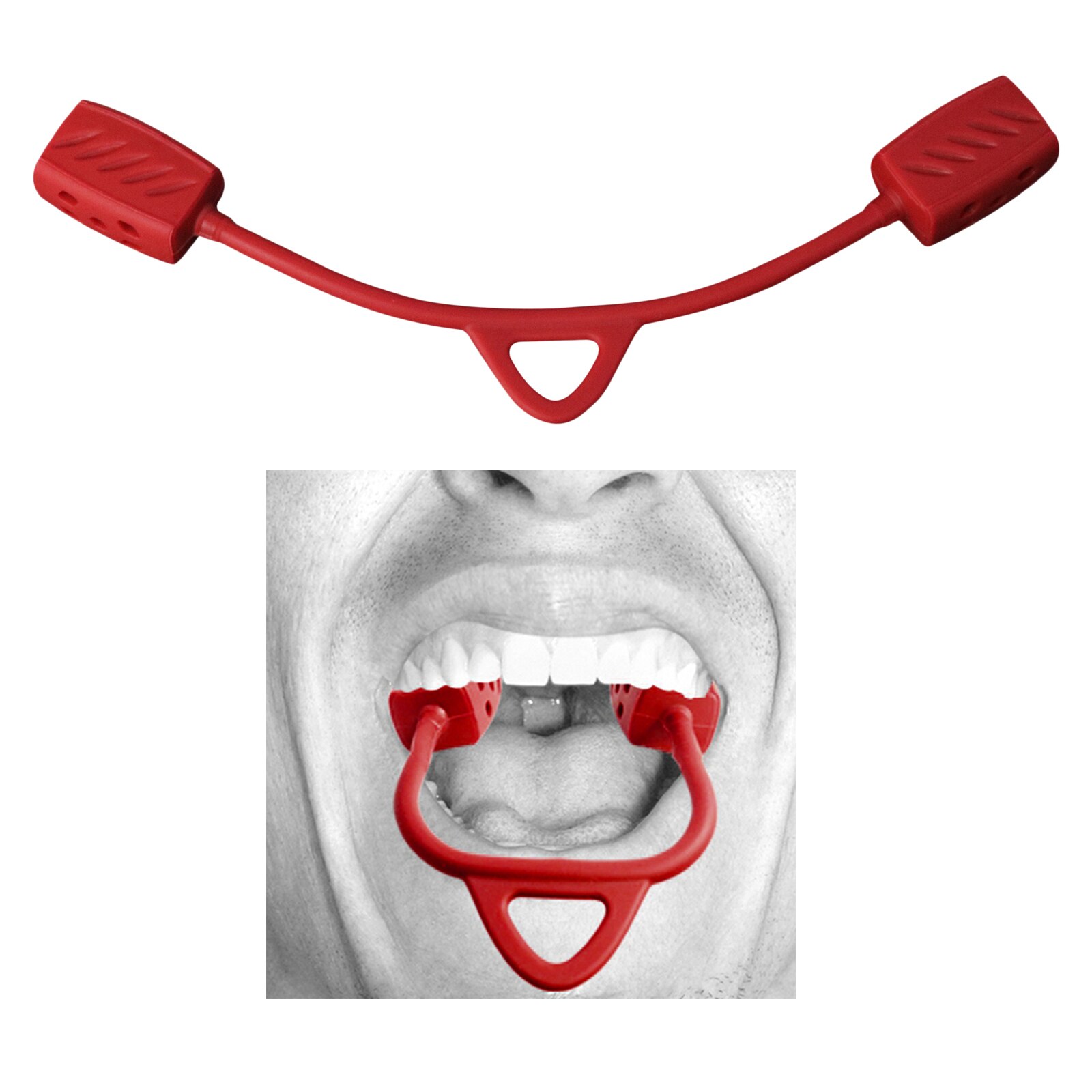 Kaaklijn Exerciser Gezicht Hals Fitness Trainer Dubbele Kin Reducer Gezicht Shaper Kaak Exerciser Kaaklijn Trainer Facial Spier Trainer: Red 50lbs