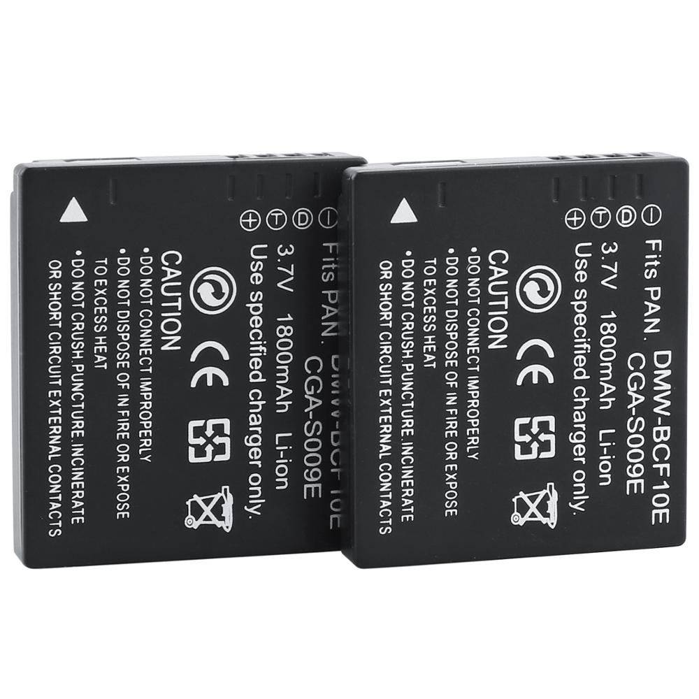 DMW-BCF10E Battery &amp; Charger voor PANASONIC Lumix DMC-F2 DMC-FH3 FH20 FH22 DMC-FH20A DMC-FH20K DMC-FH20R DMC-FH20S DMC-FH20V