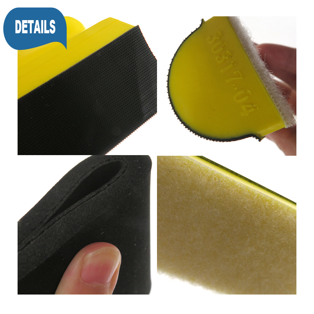 9Pcs Hand Schuurblok Set Klittenband Diverse Vormige Schuren Disc Houder Slijpen Spons Slijptol