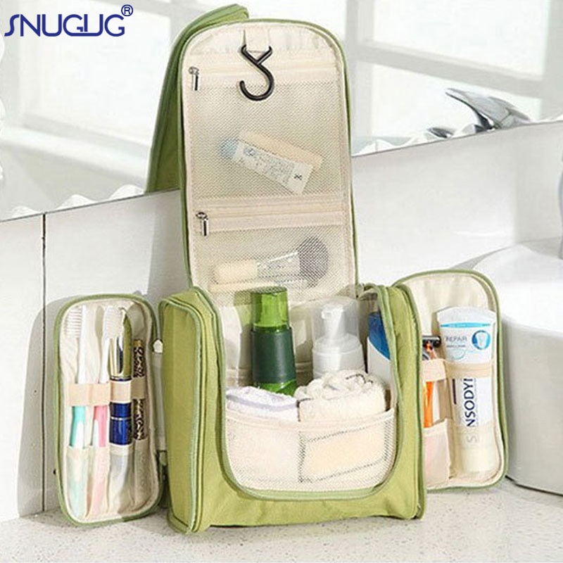 Lun mærke makeup organizer taske hængende mænd kvinder kosmetik taske til make up tandbørste toilettaske organizer mands toilettaske