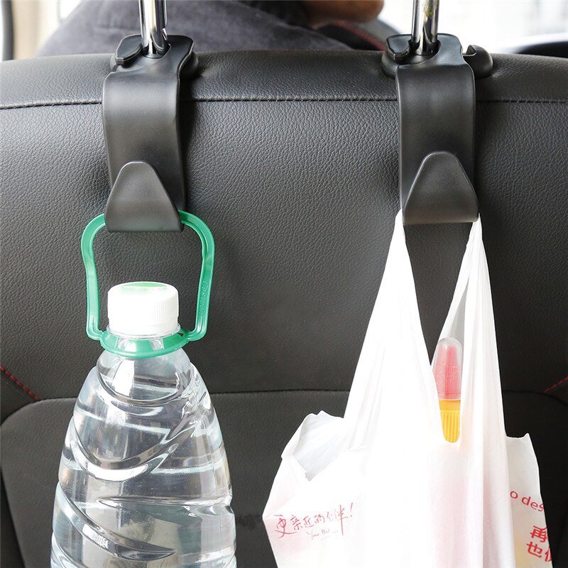 2 teile/los Universal- Auto Sitz Zurück Haken Auto Zubehör Innen Tragbare KleiderbüGel Halfter Lagerung für Auto Tasche Geldbörse Tuch Mantel hange