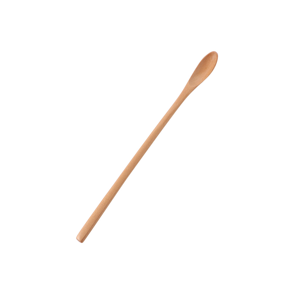 Accessori da cucina in legno Mescolare cucchiaini da tè Cucchiaino da caffè Stoviglie Cucchiaino da miele: Rosso