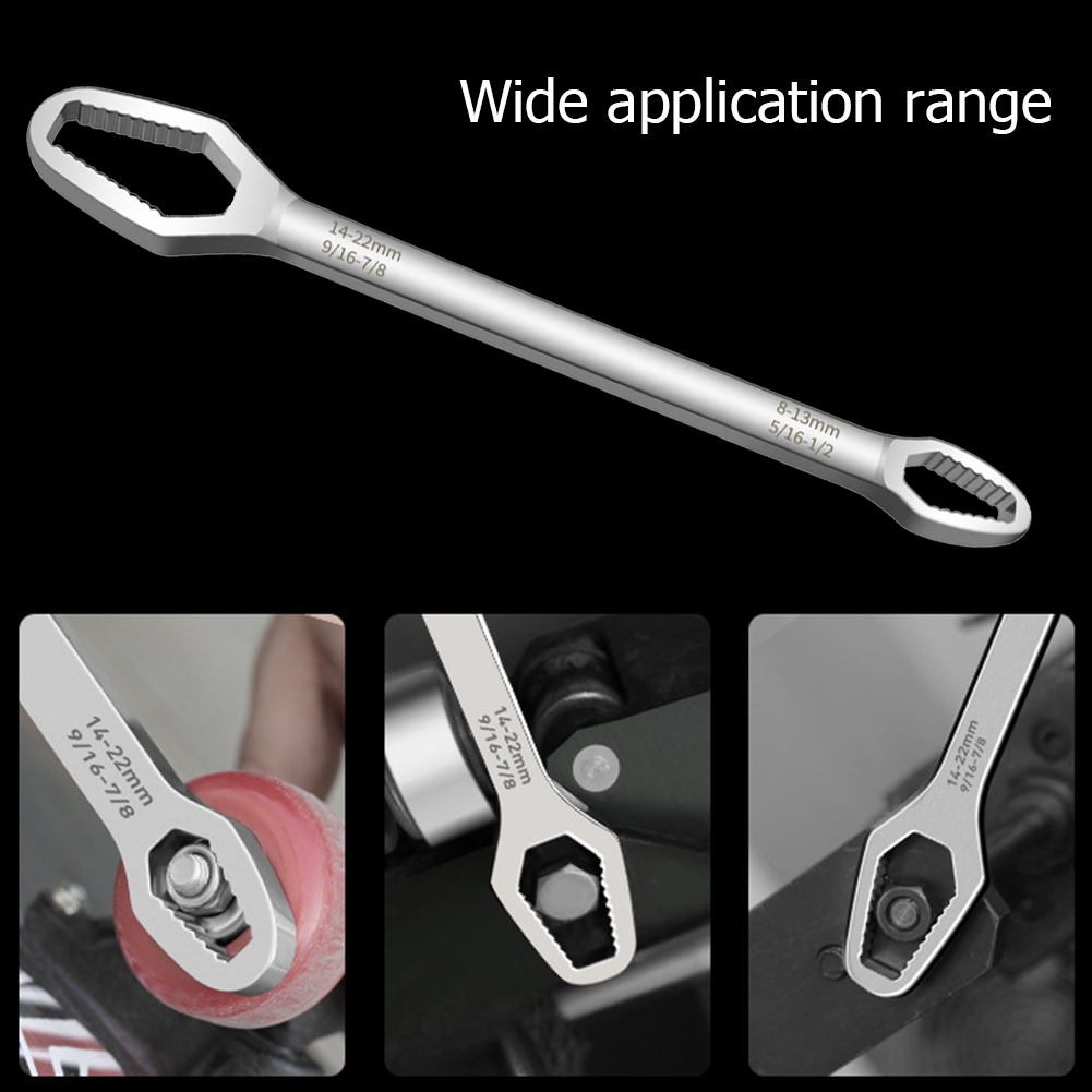 8-22mm Universal Torx Wrench Self-tightening Adjustable Glasses Wrench Board Double-head Torx Spanner Hand Tools for Factory