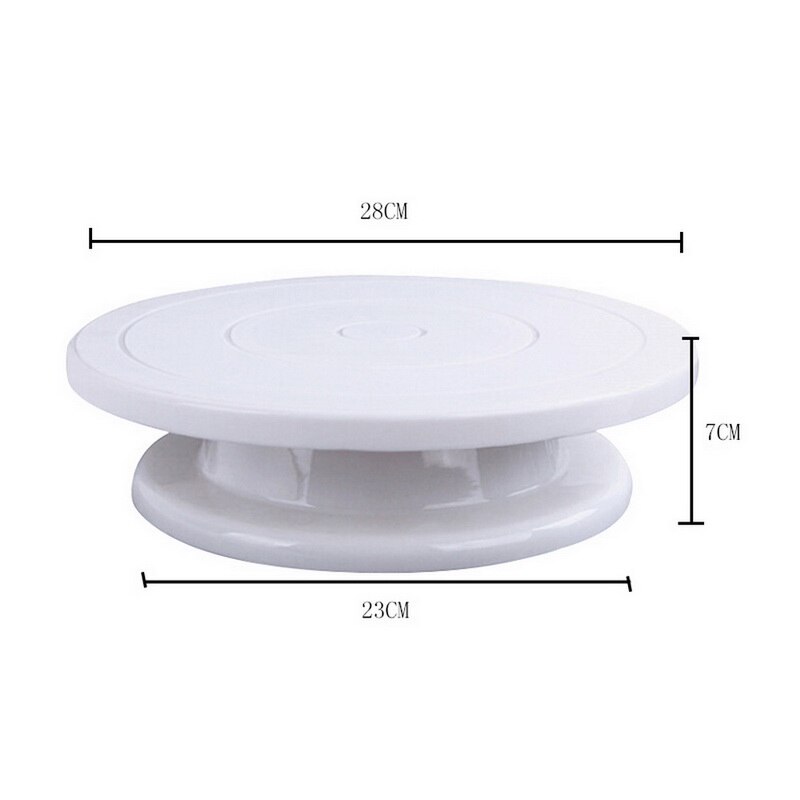 Plastic Cake Rotating Table DIY Baking Cake Stand Cake Turntable Rotating Cake Decorating Baking Tool Kitchen Supplies: B