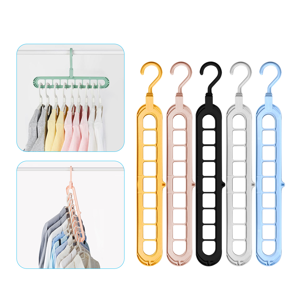Kledinghanger Rekken Multi-Port Ondersteuning Cirkel Kleding Drogen Multifunctioneel Plastic Sjaal Kleerhanger Hangers Opbergrek