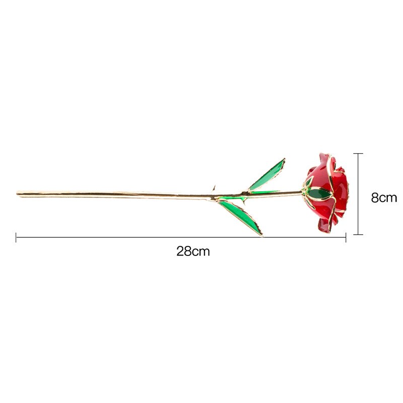24k guldbelagte roser romantisk evig rose evig blomst med stativ bedst til valentinsdag mors dag bryllup  te889