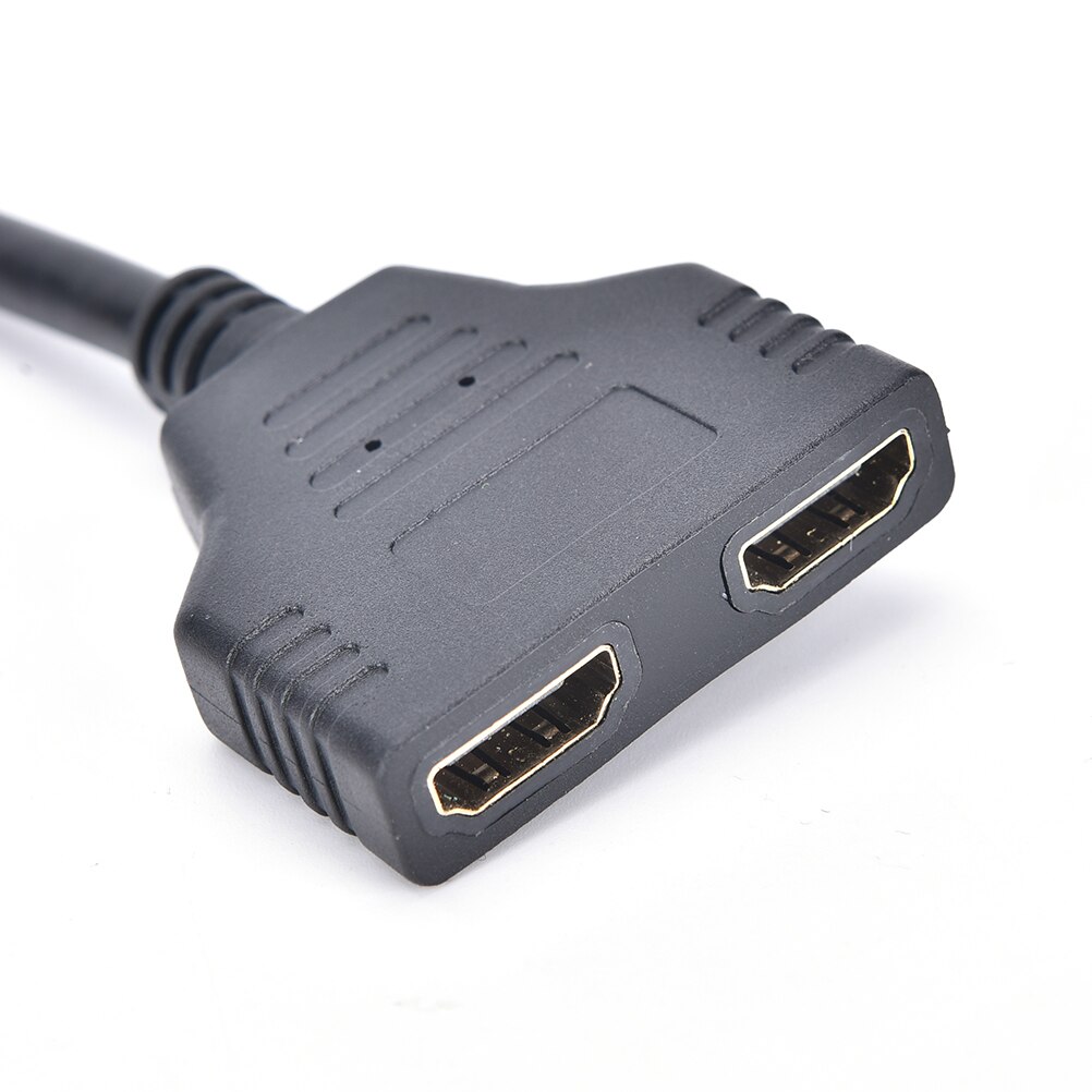 HDMI 1 Male To Dual HDMI 2 Female Y Splitter Cable Adapter HD LED LCD TV 30cm HDMI Male To Female Splitter Cables