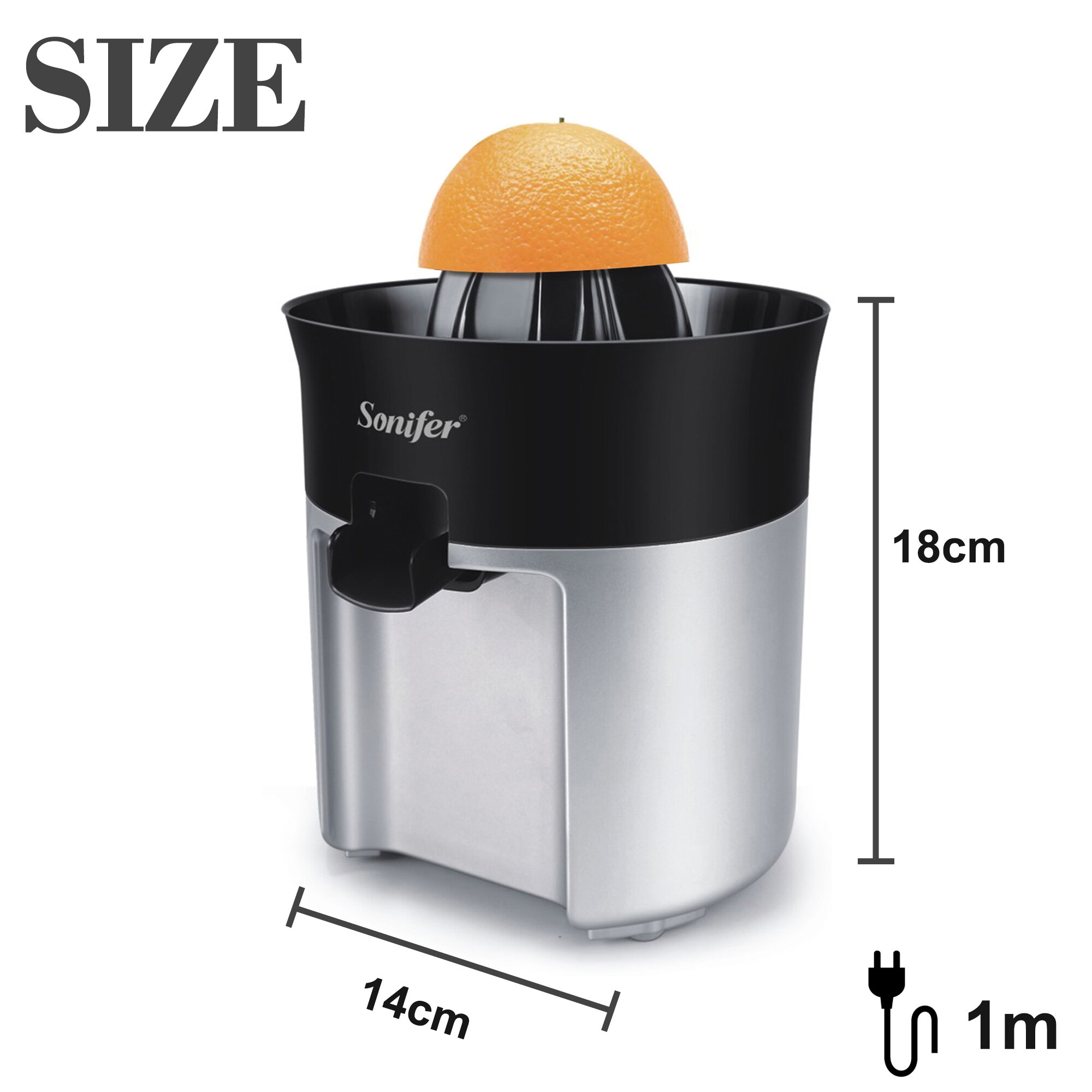 Fast Juicer Portable Electric Lemon Orange Fresh Juicer With Anti-drip Valve Fruit Squeezer Blender Household Mixer 220V Sonifer