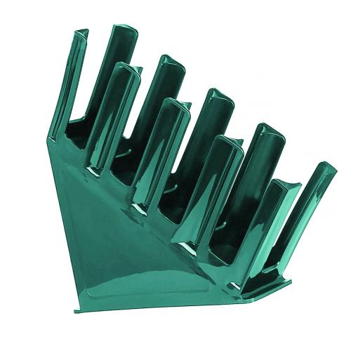 Portable 4 Stacks Paper Cup Lid Holder Dispenser Coffee Drink Cafe Home Buffet Stand Rack For Restaurant Convenience Store Deli: Green