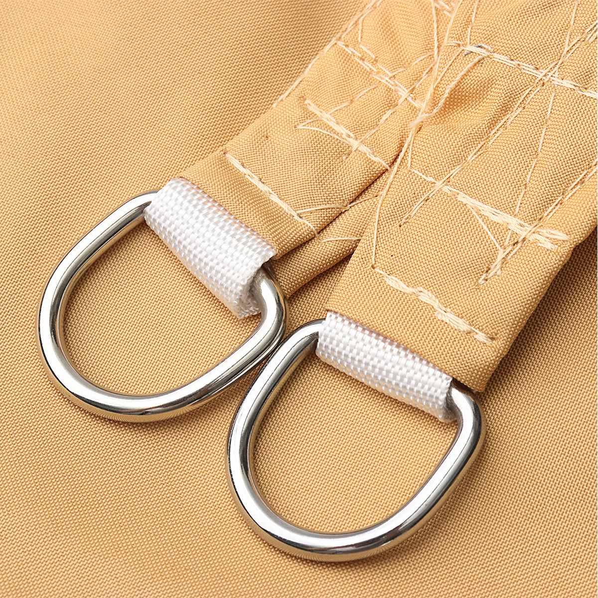 300D Waterproof UV Sand yellow rectangle sun protection garden outdoor shade sail garden courtyard Hiking Yard sail awning