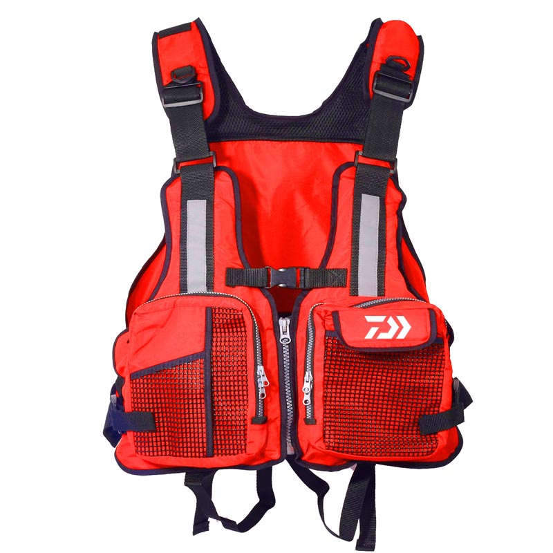 Gilet de pêche de plein air, veste de sauvetage de flottaison, filet de natation, Portable, multi-poches, veste de sécurité détachable,: 05