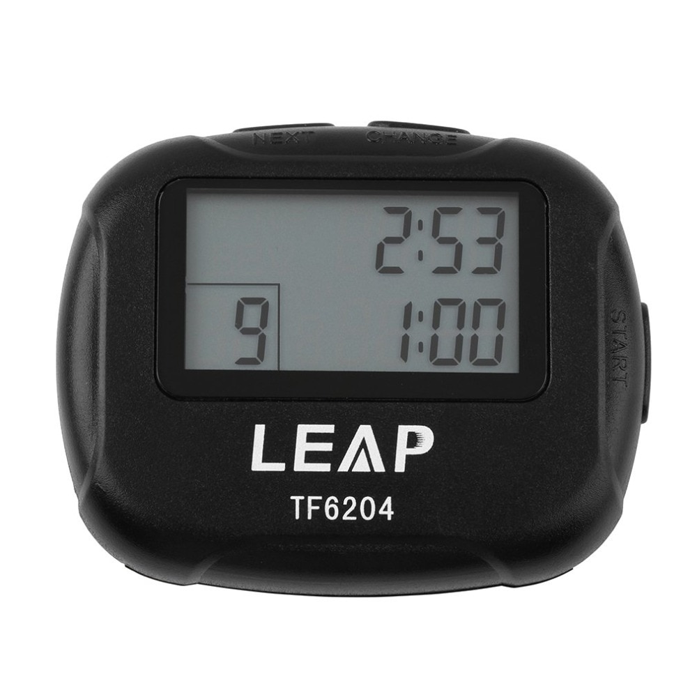 Interval Timer Sports Crossfit Boxing Yoga Segment Stopwatch TF6204 Black Interval Timer Chronograph Eletronic