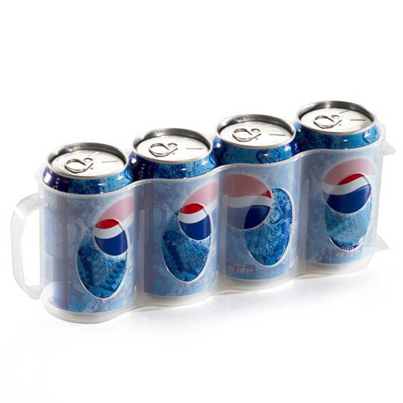 Beer Soda Can Storage Box Kitchen Fridge Drink Bottle Holder Fridge Refrigeration Organizer Beer Coke Drink Storage Box JJ20