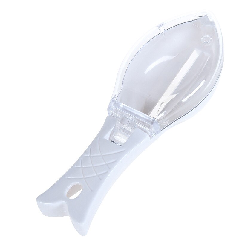 Easy To Clean Plastic Fish Cleaning Tool Kitchen Tool With Lid Cooking Utensils Fish Scale Manual Scraper Hangable,