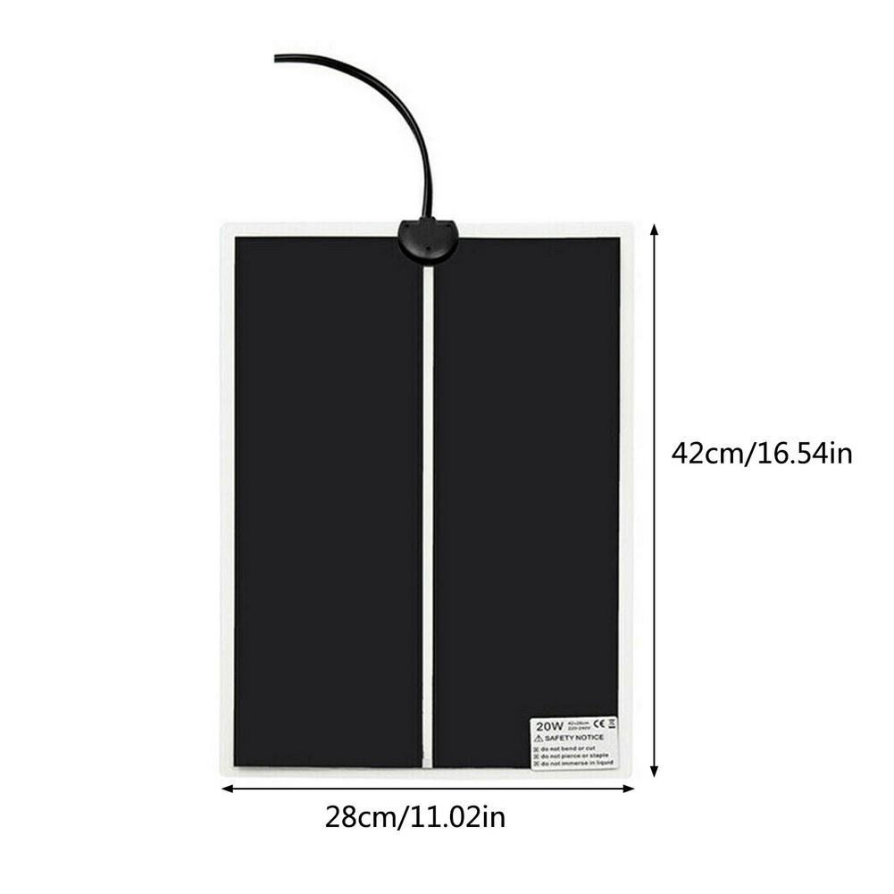 Terrarium Reptielen Warmte Mat Elektrische Kat Hond Verwarming Mat Pad Klimmen Huisdier Reptielen Verwarming Warme Pads Temperatuur Controller Mat: 06 20W  AU