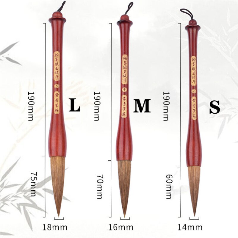 Chinese Hopper-shaped Calligraphy Brush Year Couplet Large Characters Special Writing Brush Multiple Hair Caligrafia Pen