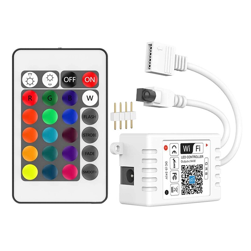 24-Key Rgb Kleurrijke Controller Smart Wifi Controller Led Licht Bar Toepassing Controller