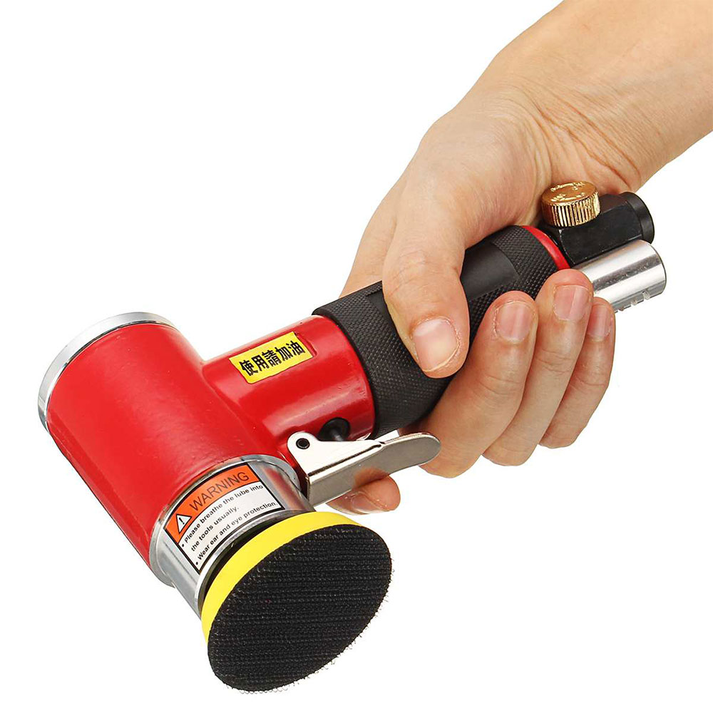 Mini Pneumatic Sanding Machine Tray Orbital High-speed Sander Polisher For Various Materials Grinding Fine Car Polishing Machine