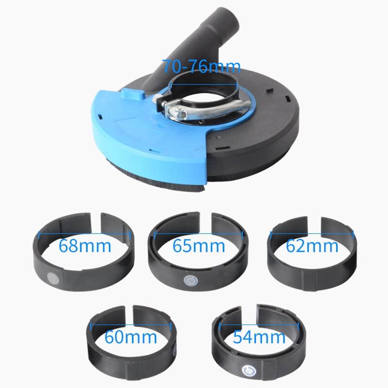 Herramientas de cubierta de polvo de molienda de superficie Universal ajustable de 7 pulgadas colector de polvo para moledor de ángulo manual