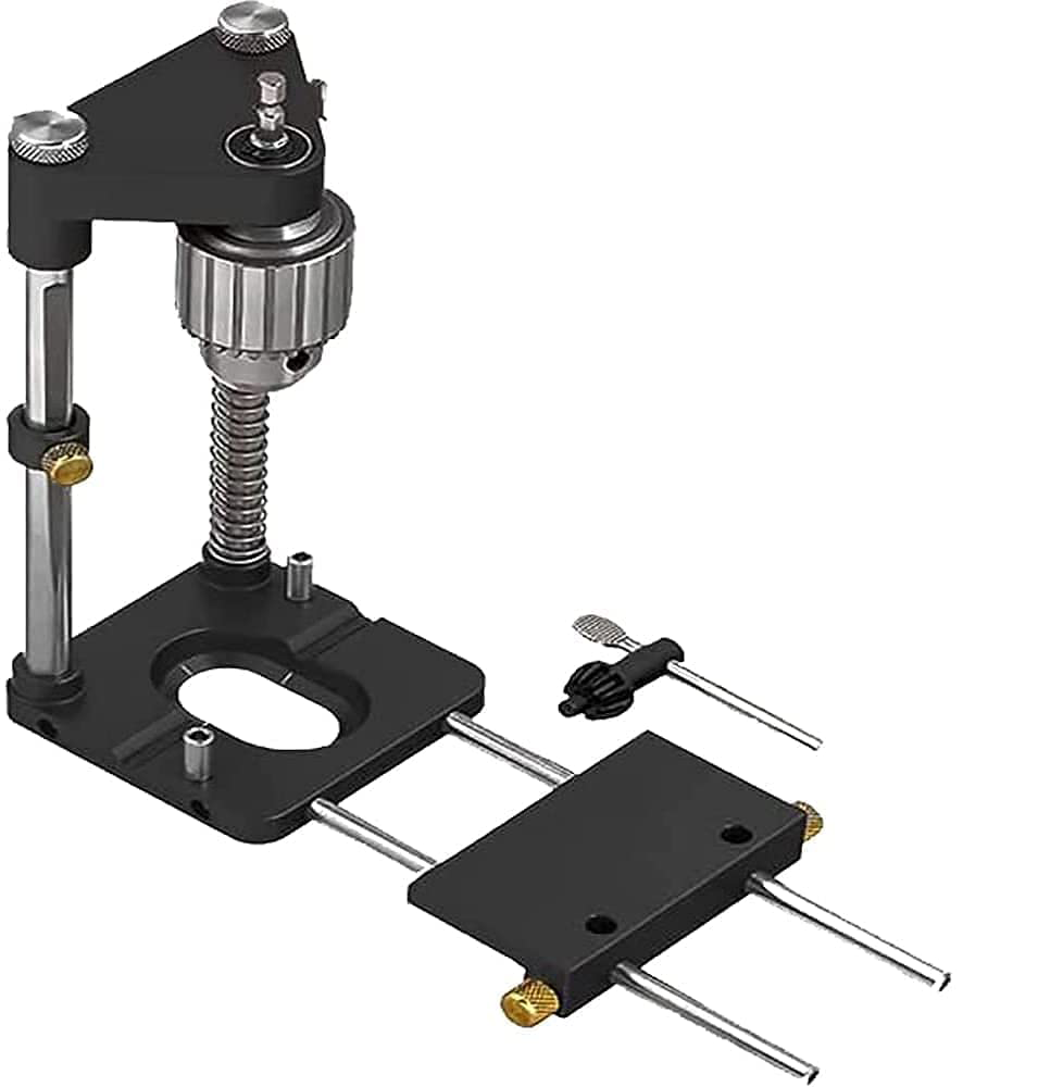 Localizador de taladro, guía de taladro para agujeros de carpintería, plantilla de pasador, práctico ahorro de trabajo, plantilla de perforación para carpintería, guía, herramienta de carpintero: Índigo