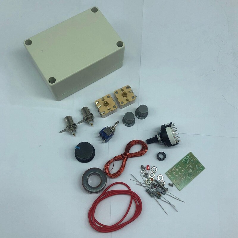 1-30Mhz LED VSWR DIY Manual Antenna Tuner Kit for HAM Radio CW QRP Q9 BNC Interface DIY Antenna Tool Kit