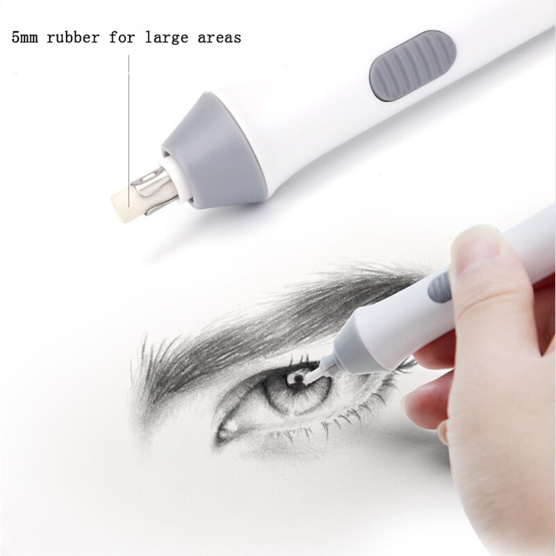 1Set Adjustable Pencil Electric Eraser School Rubber Kawaii Children Electronic Eraser Cute Stationery Office Supplies