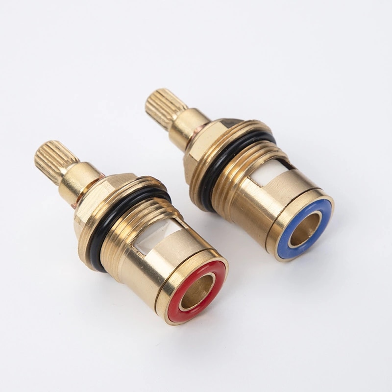 20 dentes 1/2 válvula termostática cerâmica torneira do cartucho mixer válvula ajustar a temperatura da água de bronze acessórios da cozinha estável