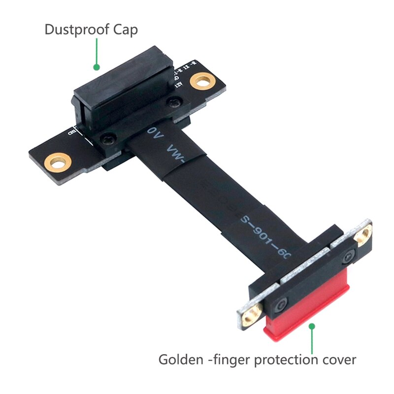 PCI-E PCI Express 36PIN 1X Extension Cable 10cm for 1U,2U and ATX/BTX Chassis