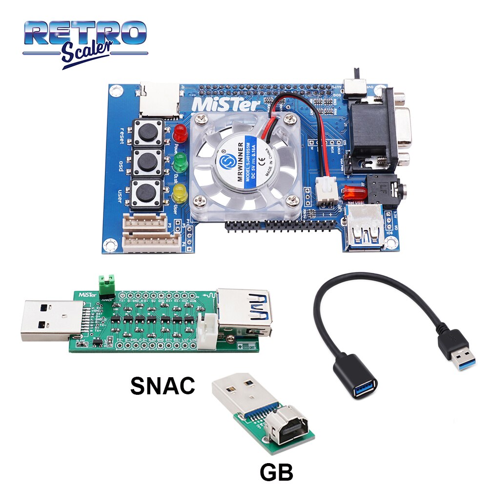 RetroScaler Manuelle Schweißen v 6,1 Mister I/O Board Analog Interface Unterstützung SNAC für Mister FPGA: IO-FAN-SNAC-GB