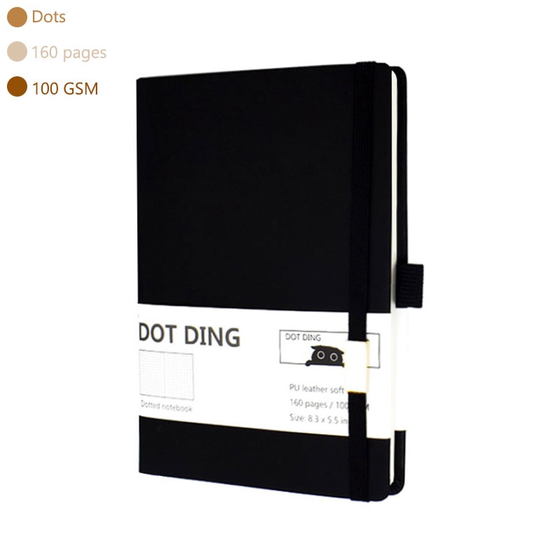 Dotted dotted-journal a5 Notebook Diary ivory white 100 GSM paper Planner Office school supplies sketchbook Stationery