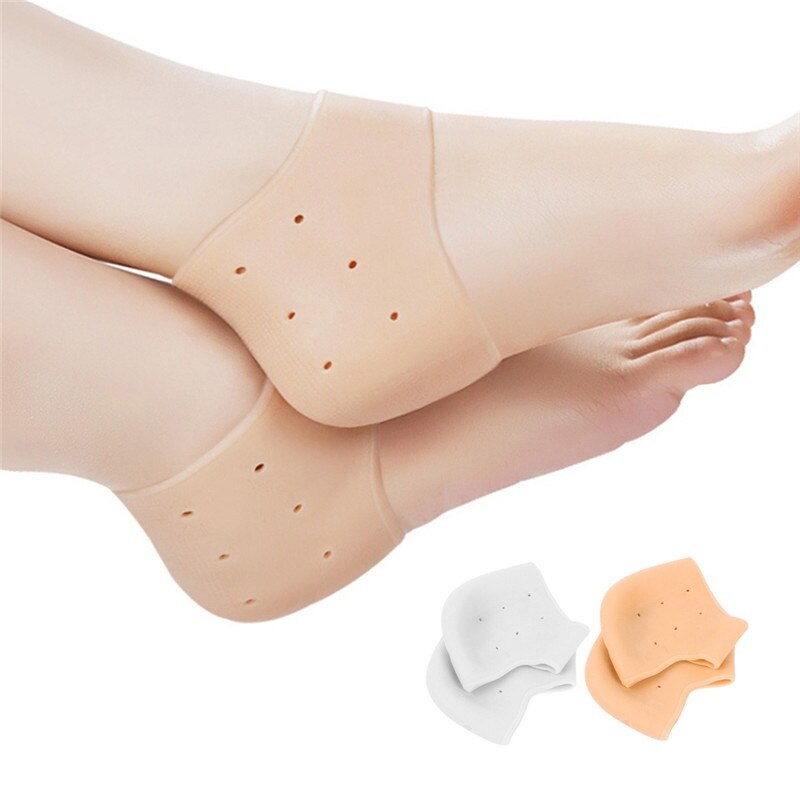 1 Paar Silicone Ademend Yoga Voet Sok Fasciitis Voetverzorging Bescherming Tool Gel Sokken Gebarsten Plantaris Volledige Lengte