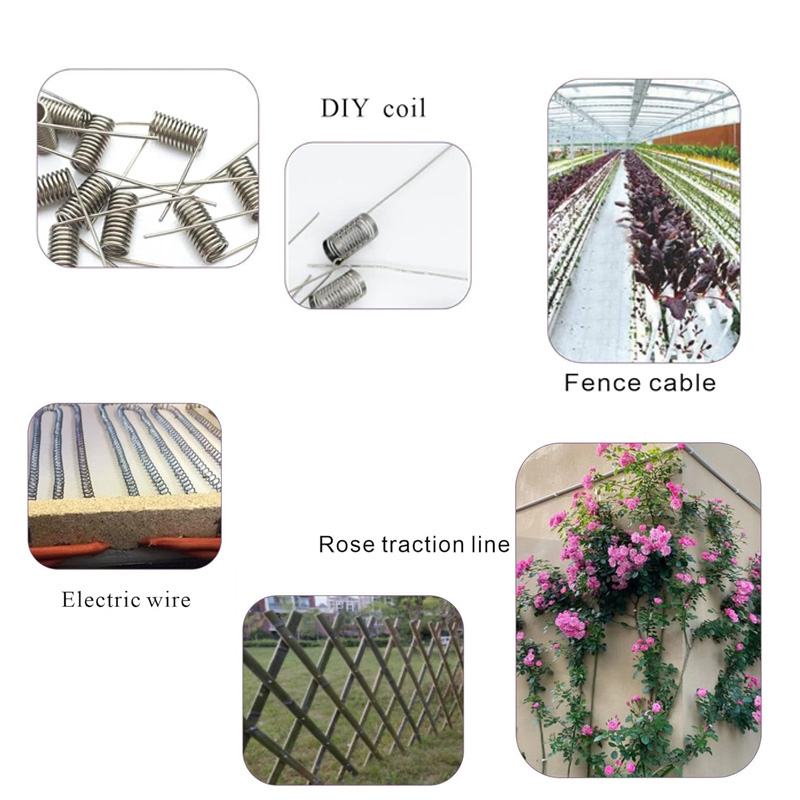 Alambre duro de acero inoxidable de 1m-100m/alambre suave diámetro de amarre de un solo hebra 0,02/0,3/0,4/0,5/0,6/0,8/1-3mm alambre inoxidable