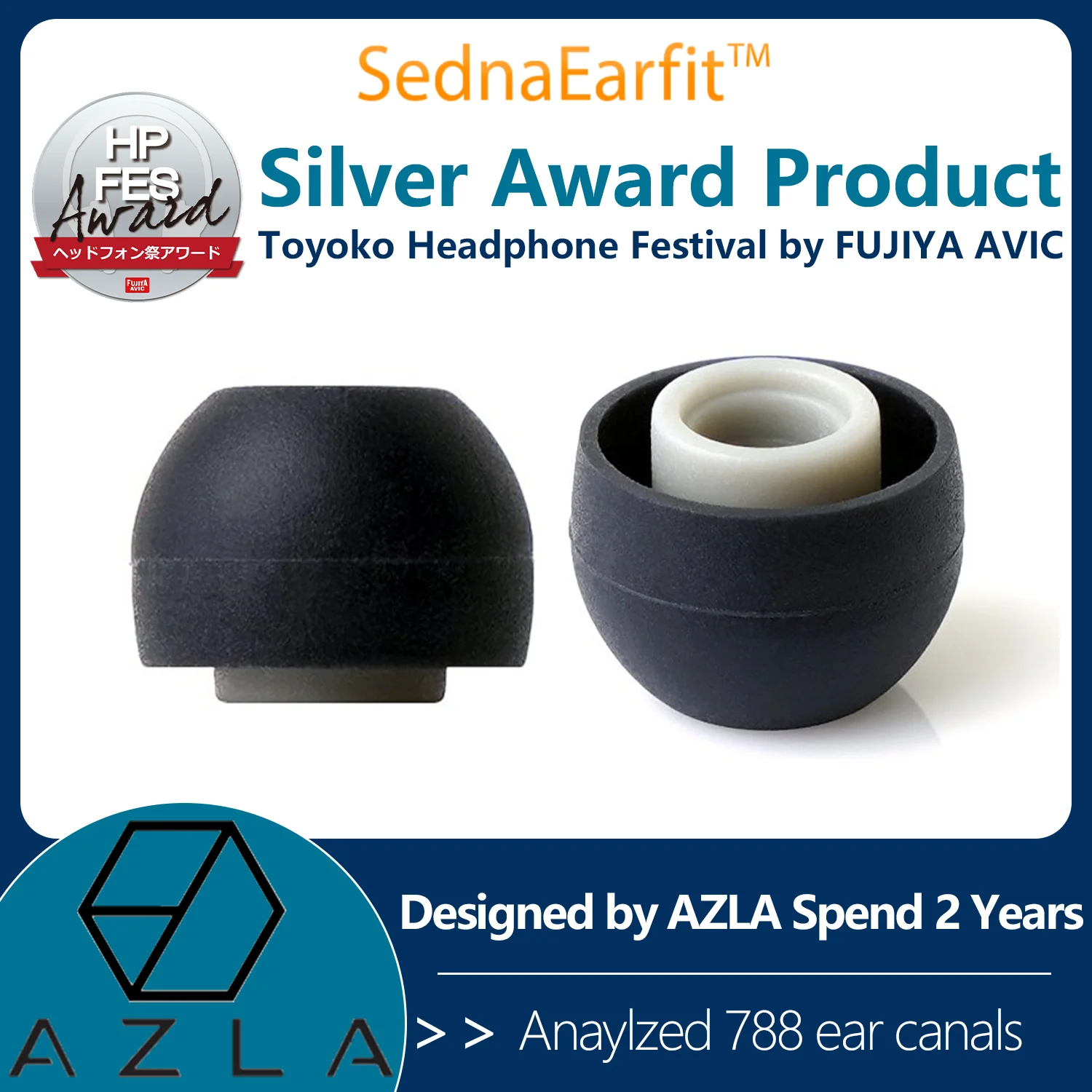 AZLA Sednaearfit Oordopjes voor Sennheiser Beyerdynamic Oordopjes Siliconen Oordopjes SednaEarfit Lichte oordopjes voor in-ear hoofdtelefoon
