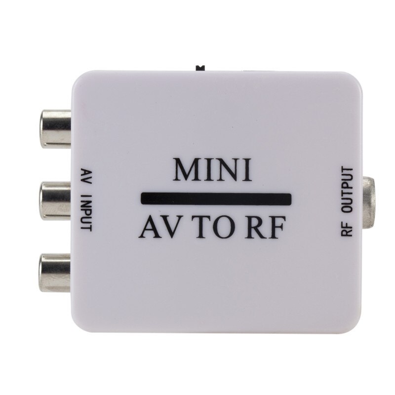 Mini Hd Video Converter Box Rca Av Cvsb Om Rf Video Adapter Av Rf Versterker Tv Switcher Ondersteunt Rf67.25mhz 61.25Mhz