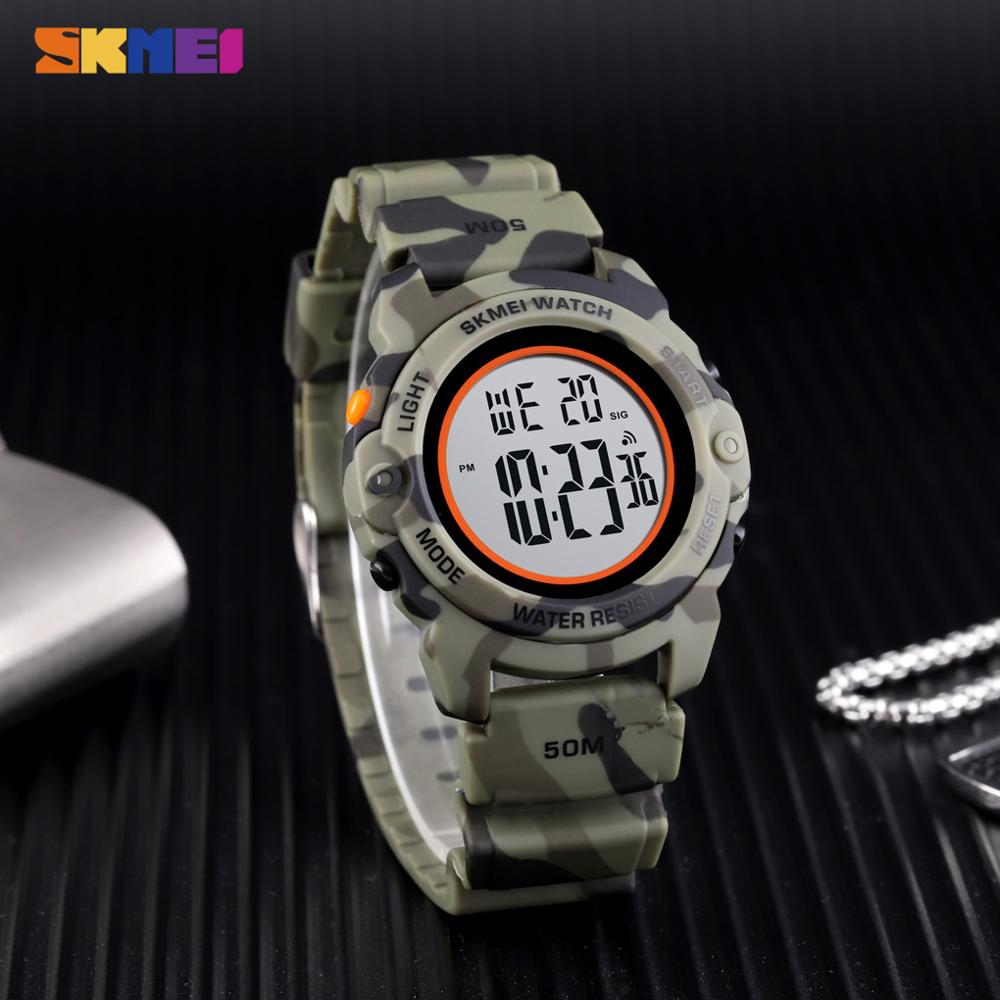 SKMEI Digitale Jungen freundlicher Uhren Zeit Chrono freundlicher Uhr Wasserdicht Camo Sport Stunde Uhr Junge Teenager Armbanduhren