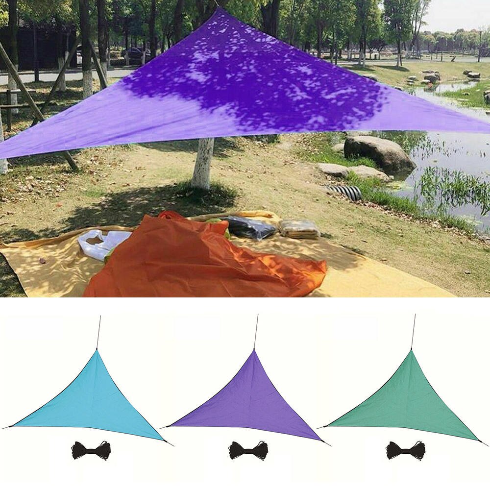 Solafskærmning sejl vandtæt fortelt solafskærmning net trekant udendørs baldakin svømning camping vandreture sejle fortelte havetilbehør