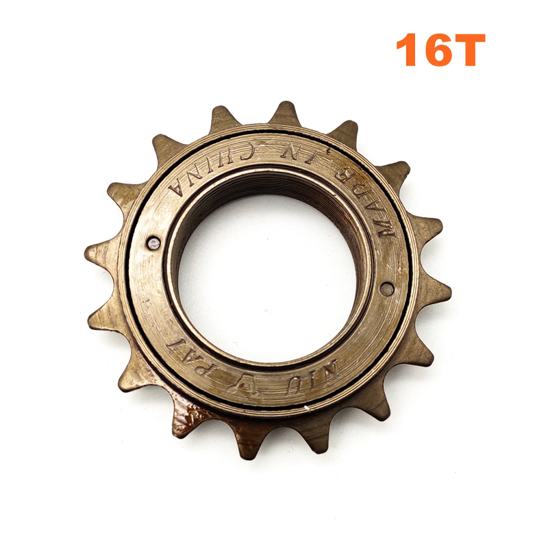 16T 18T 20T 22T Ebike Ruota Libera con Adattatore di base per unire Motore 1/2 "X" 1/8 "Catena di Misura #410 Catena Della Bicicletta per Guida a Sinistra Del Motore: solo 16T freewheel