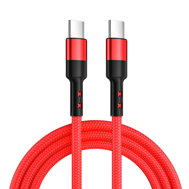 Nylon usb c til usb c kabel  (3ft/6ft 60w)  usb 2.0 type c ladekabel til ipad mini 6,  ipad pro, ipad air 4,  macbook