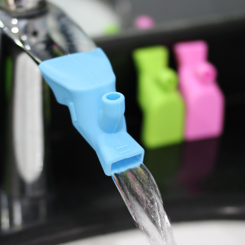 1/2/3pc Silicone Elastic Nozzle for Faucet Extenders Children Kids Washing Water Tap Extension Kitchen Bathroom Sink Accessories