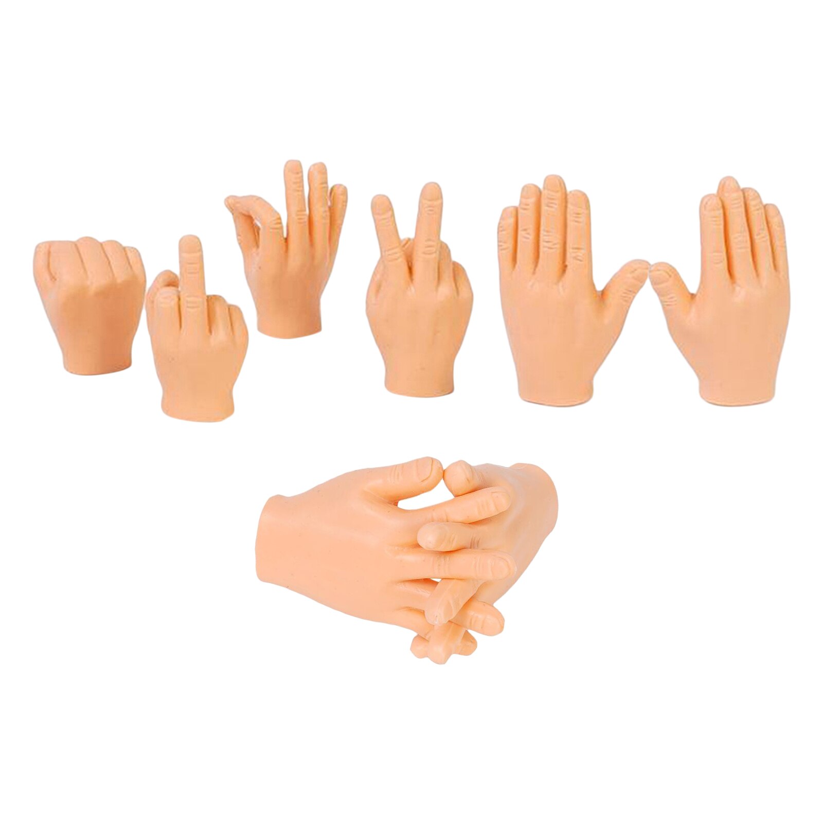 Doigt mains marionnettes doigt Mini marionnettes en caoutchouc pour enfants famille jouets pour Costume de fête de famille
